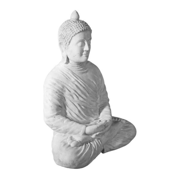 座禅する仏陀ブッダ像 ロマンストーン仕上げ FRPオブジェ