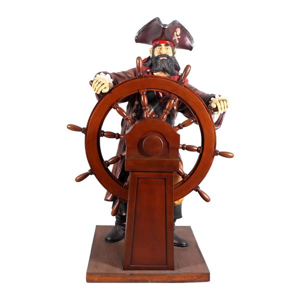 舵を取る海賊 FRPオブジェ
