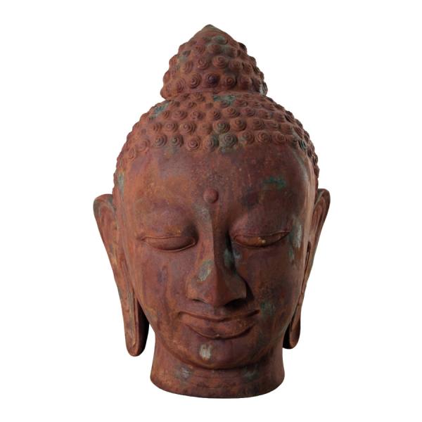 巨大な仏陀ブッダ像の頭部 FRPオブジェ