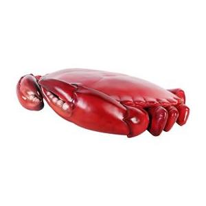 天然素材 可動式 カニの置物 約30cm 大型 リアル オブジェ インテリア カニ 置物 オブジェ 海洋 生き物 ブロンズ アンティーク 蟹レトロ
