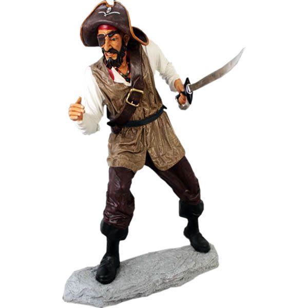 片目の海賊 FRPオブジェ