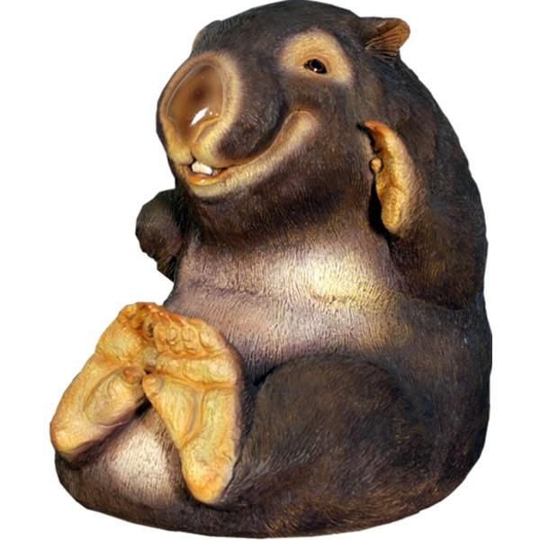 笑うウォンバット FRPアニマルオブジェ