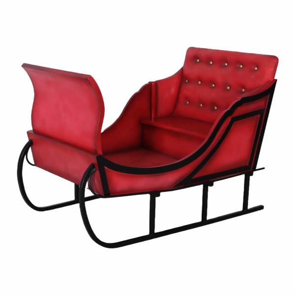 サンタクロースのソリ（ソリのみ） FRPクリスマスオブジェ