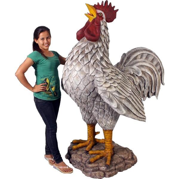 巨大な雄鶏 FRPアニマルオブジェ