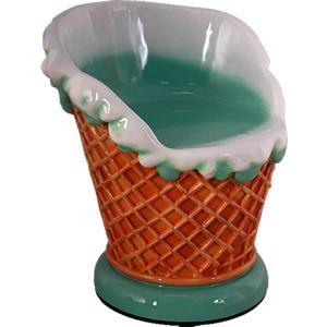 アイスクリームチェア（緑） FRPオブジェ