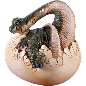 孵化するブラキオサウルス FRP恐竜オブジェ 即納可