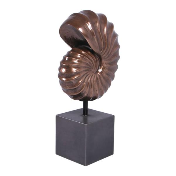 オウムガイ化石・小型（台座付き） FRP恐竜オブジェ