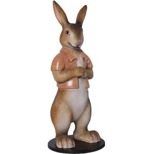 半袖を着たウサギ FRPアニマルオブジェの商品画像