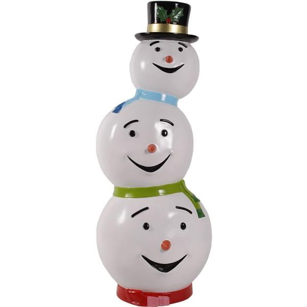 トリプルヘッドスノーマン FRPオブジェ