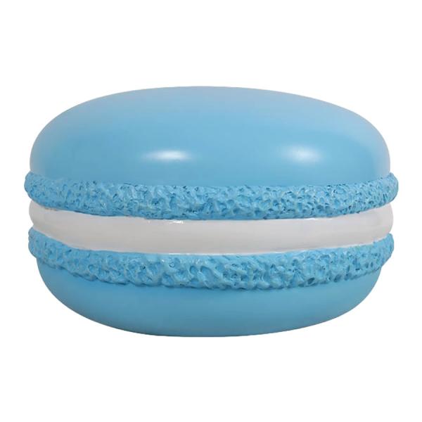 マカロン ブルー ホワイトクリーム FRPオブジェ