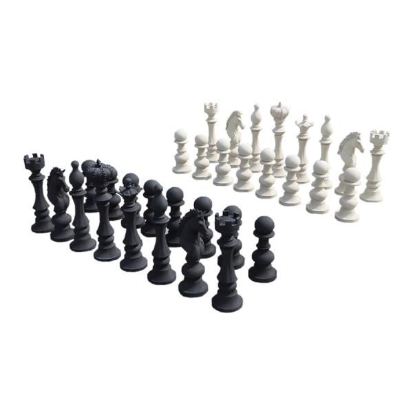 等身大のチェス駒セット（チェス盤は含まず） FRPオブジェ