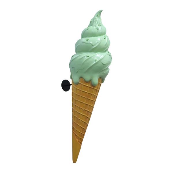 壁掛けソフトクリーム ピスタチオ FRPオブジェ