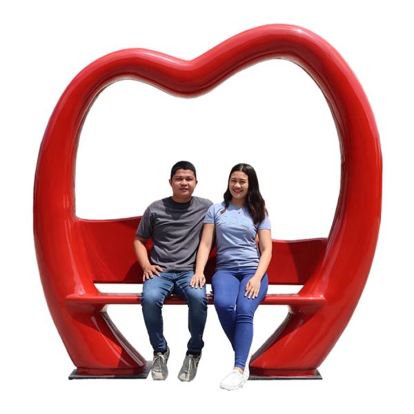 ハートのフォトスポット FRPオブジェ