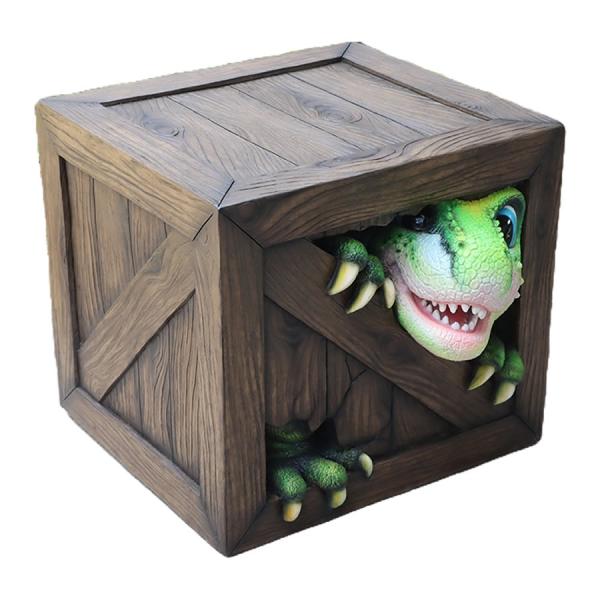 かくれんぼする恐竜 FRP恐竜オブジェ 即納可