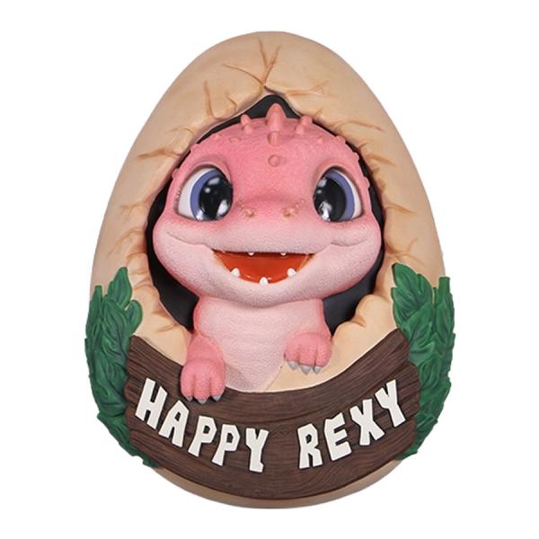 かわいい恐竜壁掛け女の子 FRP恐竜オブジェ