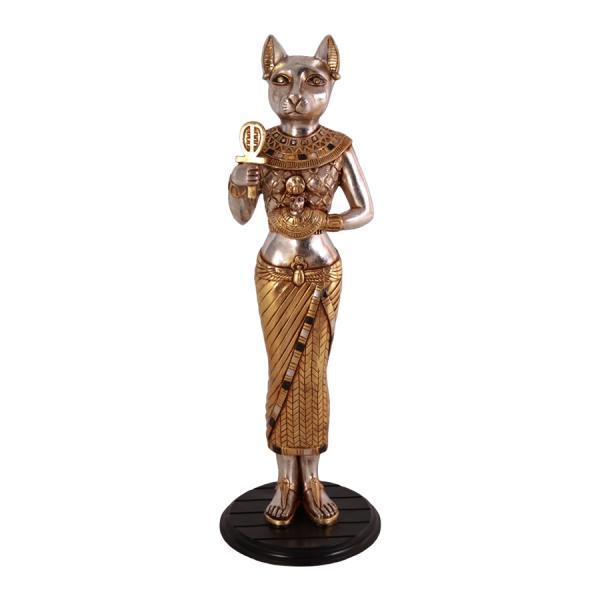 古代エジプト猫バステト神 立像 FRPオブジェ