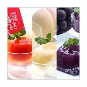 元祖まるごと完熟ミディトマトゼリー2個、清水白桃ゼリー3個、ニューピオーネゼリー3個　計8個セット