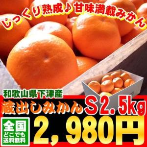 [蔵出しみかんＳ2.5ｋｇ]和歌山県下津産！送料無料！和歌山県下津産2月上旬より出荷開始！
