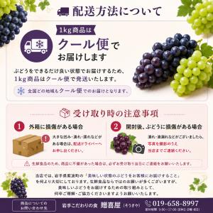 ぶどう キャンベル 1kg 3〜5房入 岩手県...の詳細画像2