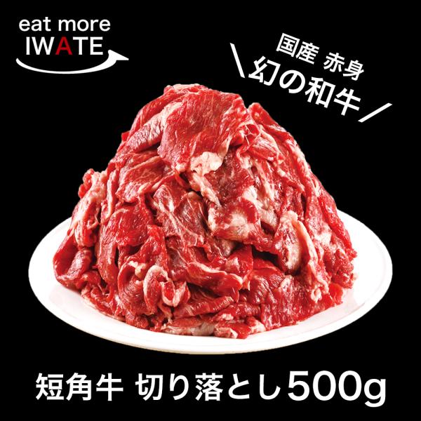 短角牛 切り落とし 500g 肉 牛肉 赤身肉 和牛 岩手県産 いわて短角和牛 250g×2パック