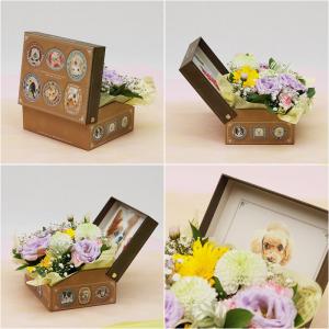わんこ用 ボックス アレンジ 犬 お供え花 ペ...の詳細画像5