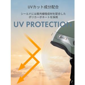 バイクヘルメット ハーフ 原付 スクーター ハ...の詳細画像2