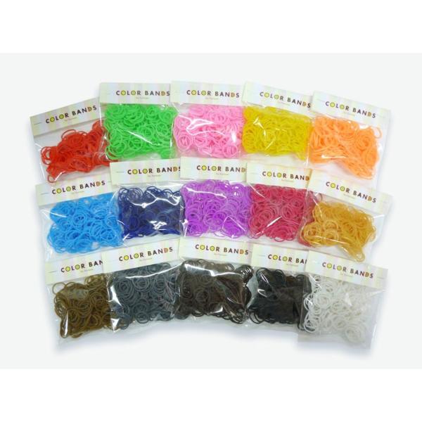 COLOR BANDS ☆定番パーフェクト3000 カラーバンドセット☆ 15色 各約200個入り ...