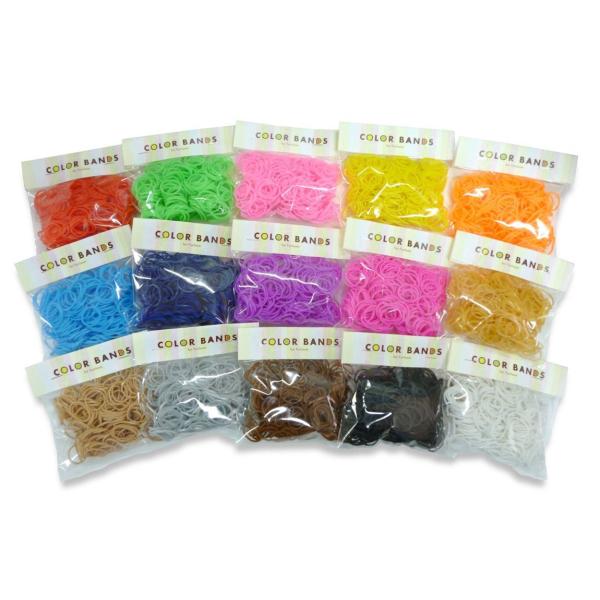COLOR BANDS ☆定番パーフェクト4500 / 15色カラーバンドセット☆ 15色各約300...
