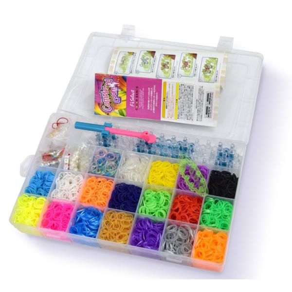 カラーバンド コンプリートキット【ルームバンドセットバンド 金属製フック チャーム 編み台×2 全て...