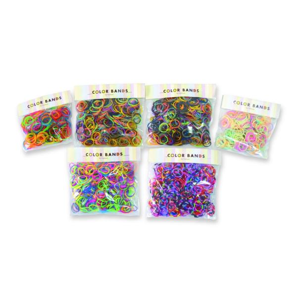 COLOR BANDS ☆ミックスセット 3000本☆ ５種類のカラーバンドが入ったセット 計約30...