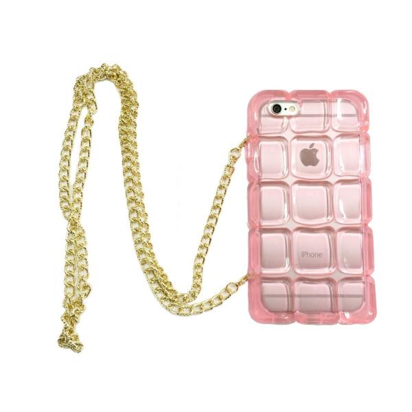 iPhone 6 - 4.7インチ用ケース（カバー）アイスブロック おしゃれチェーンストラップ付きT...