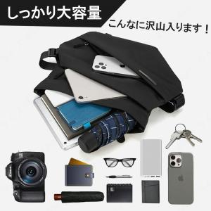 爆買 ショルダーバッグ メンズ 斜めがけ 大容...の詳細画像3