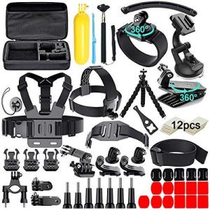 【並行輸入品】Appolab 61 in 1 Action Camera Accessories Kit for AKASO EK7000 GoPro