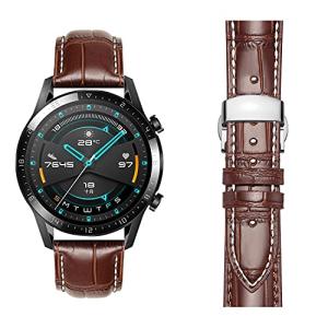 【並行輸入品】Moran Leather Watch Band Quick Release Compatible Garmin Vivoactive