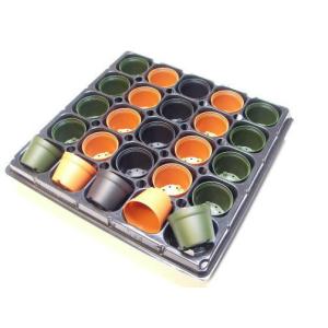 1.5号プラ鉢-緑 超ミニサイズ 1個売り[1...の詳細画像5