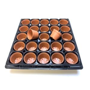 1.5号プラ鉢ぴったり整理トレイ-厚(ハード)＋1.5号プラ鉢-黒(トイレ1枚