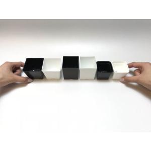 1.7号四角プラ鉢-茶-超ミニサイズ 1個売りの詳細画像2