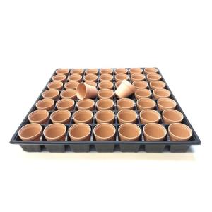 1号プラ鉢-パステル茶 超ミニサイズ 1個売り...の詳細画像5