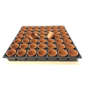 1号プラ鉢-(濃い)茶 超ミニサイズ 1個売り...の詳細画像5