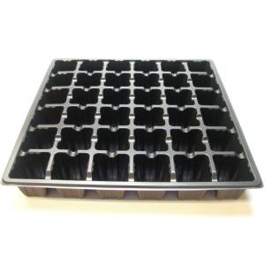 1号プラ鉢ぴったり整理トレイ：深型(H4.4cm)-薄(ソフト)：6×6=36鉢用[セルトレイ/セルトレー]※空トレイ1枚売