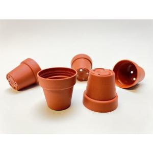 1号プラ鉢-赤茶-超ミニサイズ 1個売り※きめ...の詳細画像5