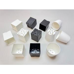 シンプルでマットなプラ鉢2号こげ茶-四角 1個...の詳細画像5