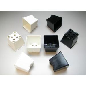 2号プラ鉢四角型-黒色-ミニサイズ※【黒-超ミ...の詳細画像4