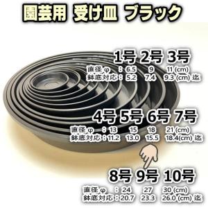 受皿-5号黒[ブラック](φ約15cm×高さ2.4cm)鉢皿※鉢底直径φ13.0cm迄の鉢