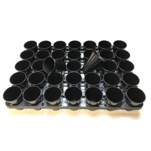 厚手の2号ロングミニプラ鉢-黒※【黒-超ミニ】...の詳細画像5