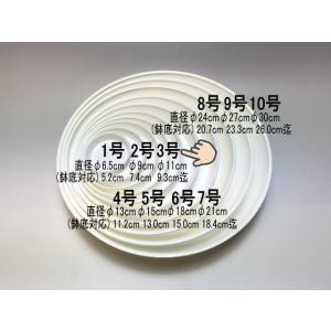 受皿-7号白(φ約21cm×高さ3.1cm)鉢皿※鉢底直径φ18.4cm迄の鉢がギリギリ