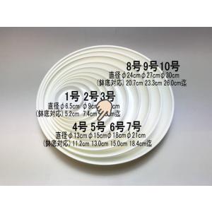 受皿-7号白(φ約21cm×高さ3.1cm)鉢皿※鉢底直径φ18.4cm迄の鉢がギリギリ