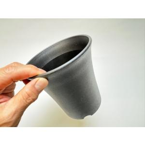 ミニラン鉢・ミニ蘭鉢4.5号[黒]*厚手のプラ...の詳細画像3