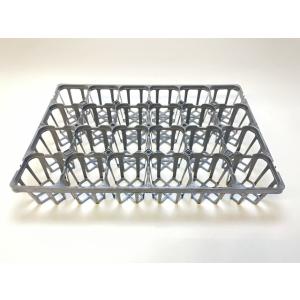 9cmポットや2.5-3号鉢用四角型枠(プレステラ90対応)トレイ： 24鉢用黒色●[空トレイ1枚売][2GB][254GB]