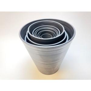セラアート長鉢-3.5号/3.5寸-黒(陶器風...の詳細画像5